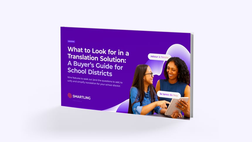 Guide d'achat de traductions pour les districts scolaires