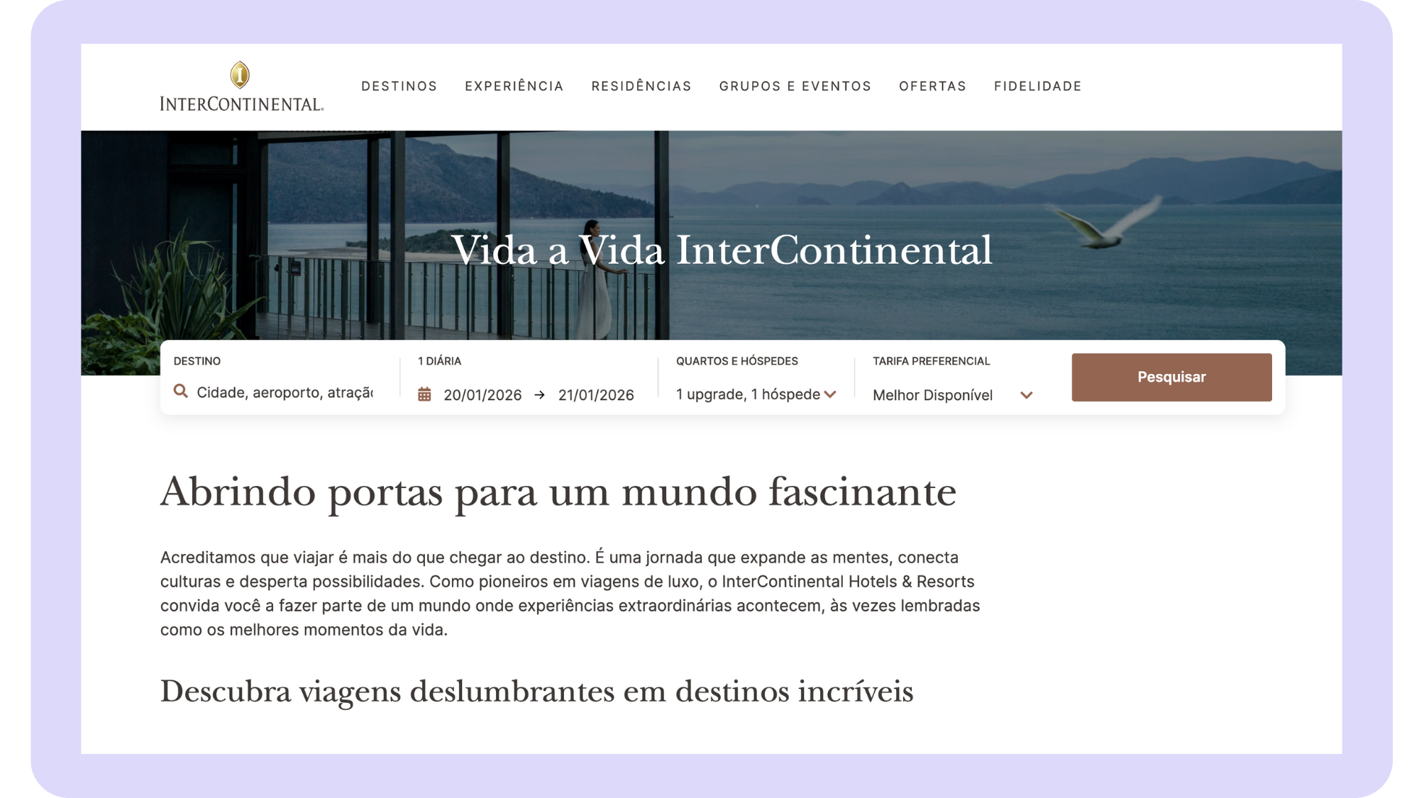 Site web localisé de l’IHG en portugais (4)