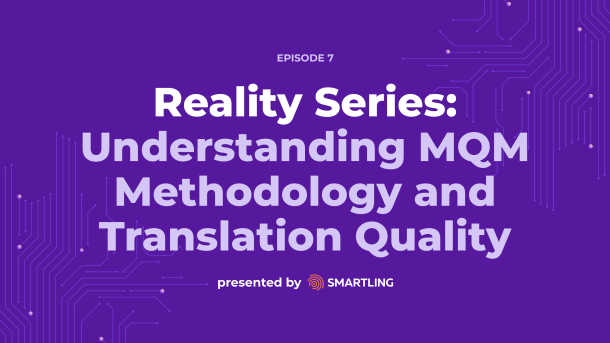 Reality Series: Ep7 - Understanding MQM Methodology and Translation Quality