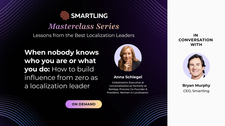 Masterclass-Reihe: Lehren von den besten Lokalisierungsexperten | Sitzung 3 | Webinar