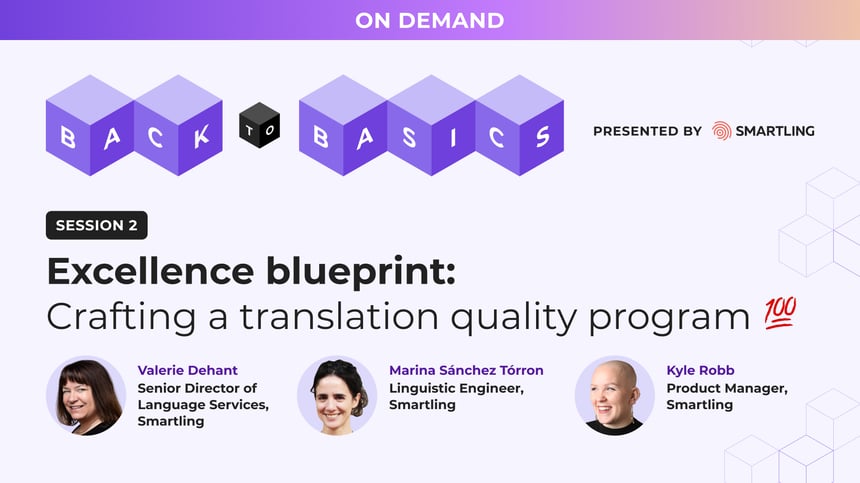 Excellence blueprint: Skapa ett översättningskvalitetsprogram 💯
