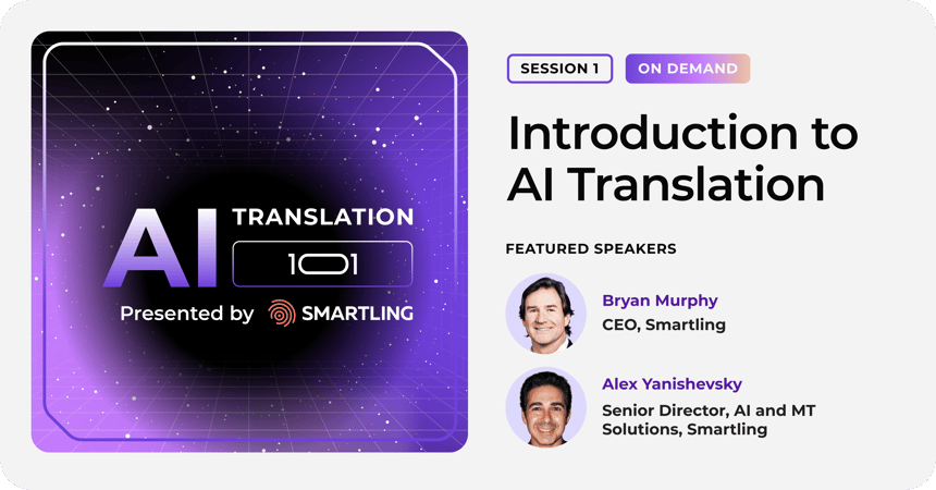Introduktion till AI-översättning | AI-översättning 101 webbinarserie