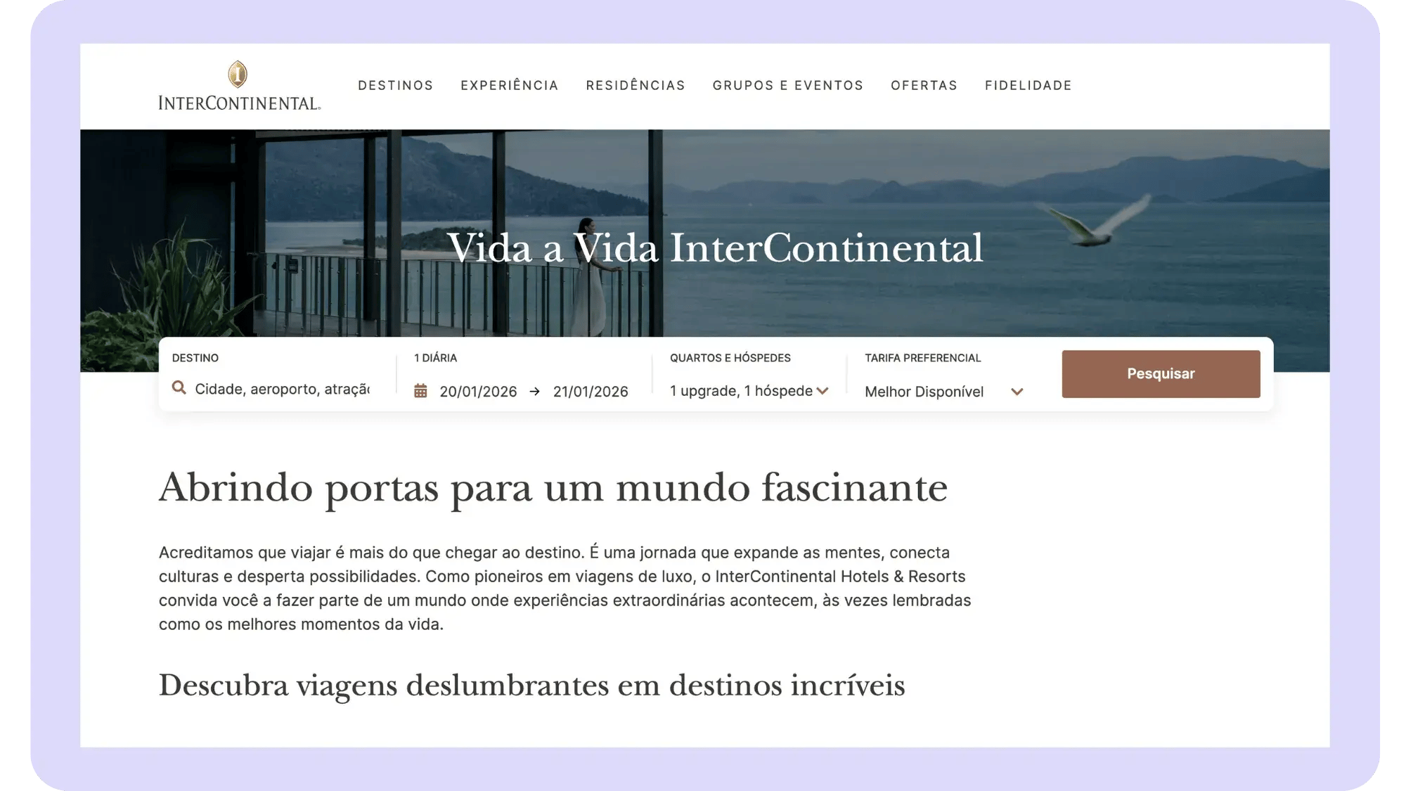 Site web localisé de l’IHG en portugais (4)