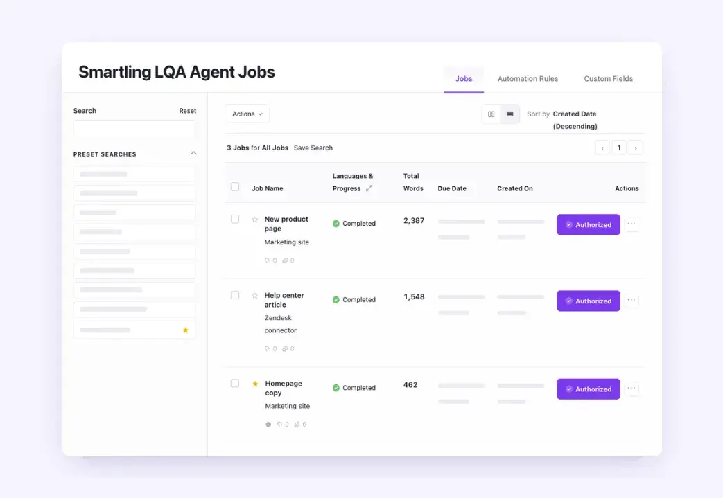 LQA Agent - Jobs