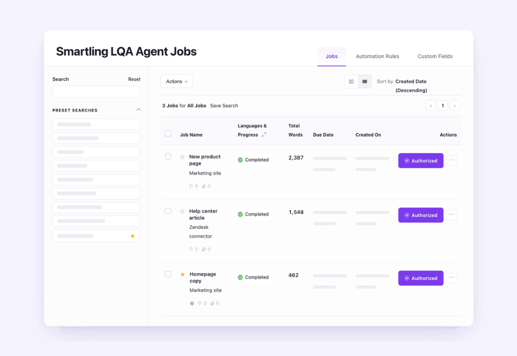 LQA Agent - Jobs