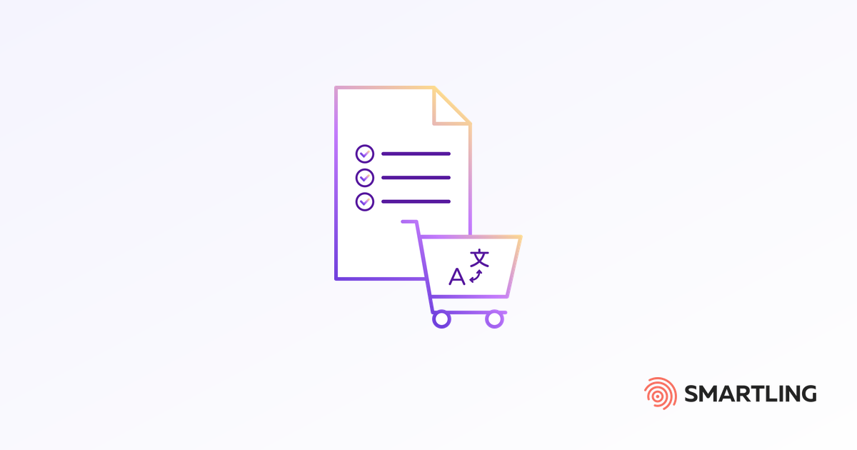 Document and translate icons representing how to choose between in-house and outsourced localization