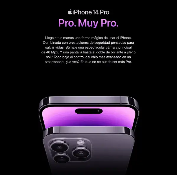 iPhone 14 Pro en espagnol