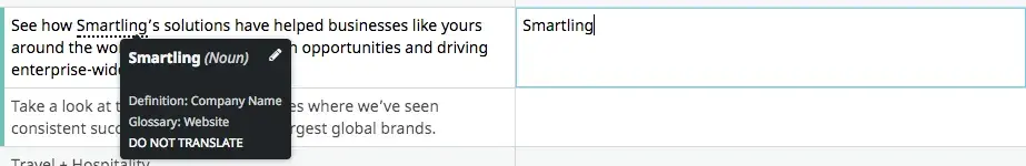 Smartling-glossario