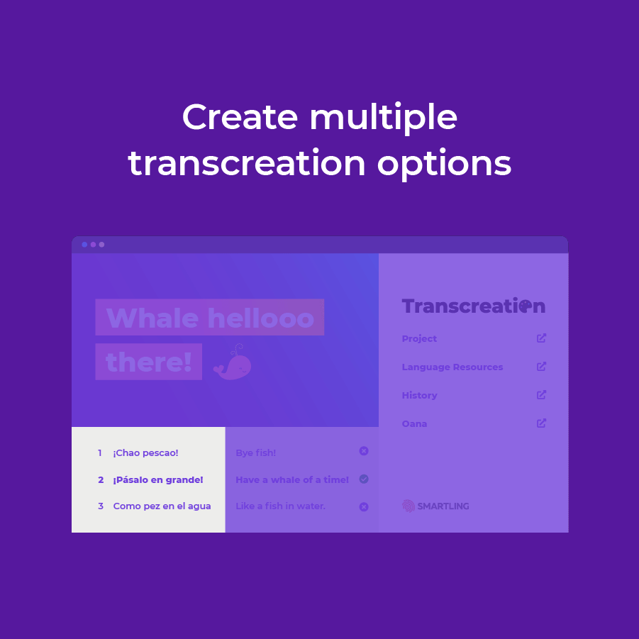 Transcreation Product
